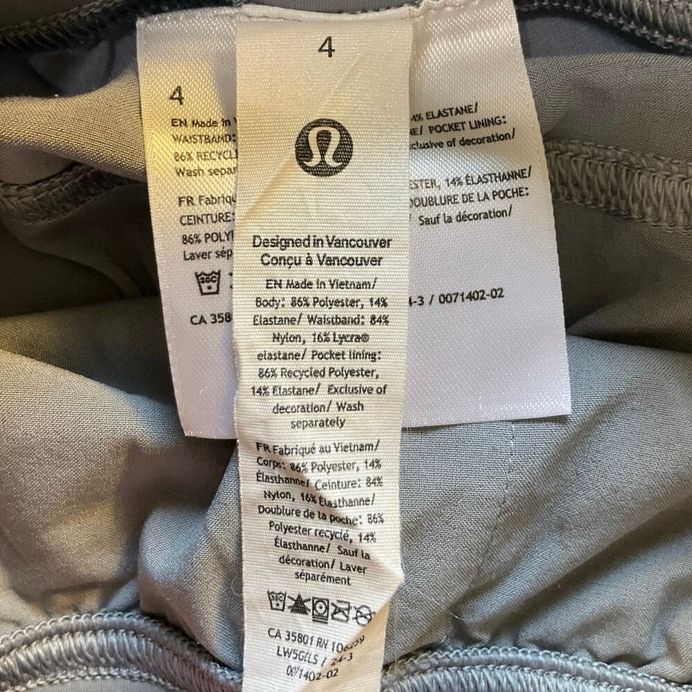 Lululemon Adapted State High Rise Joggers Rhino Gray Light Vapor Size 4 - Picture 7 of 12